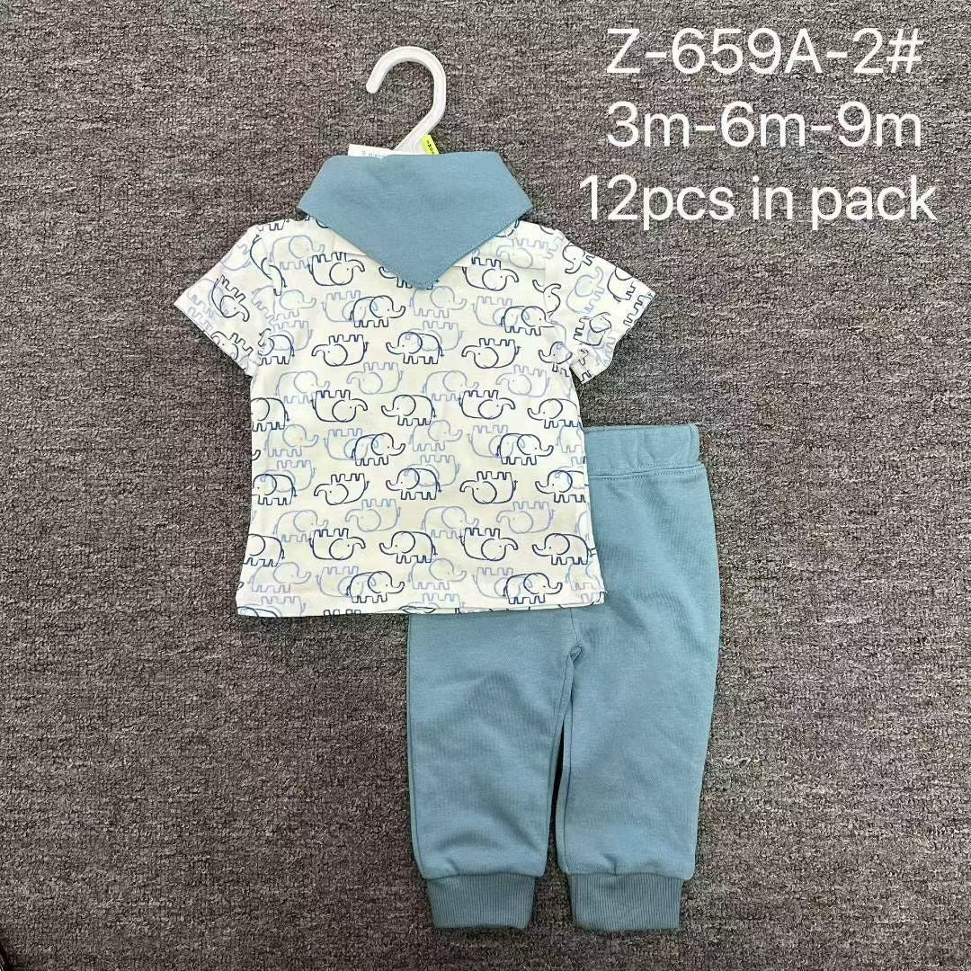 baby 3pcs set Size:3m-6m-9m-12m-18m 10pcs in pack
