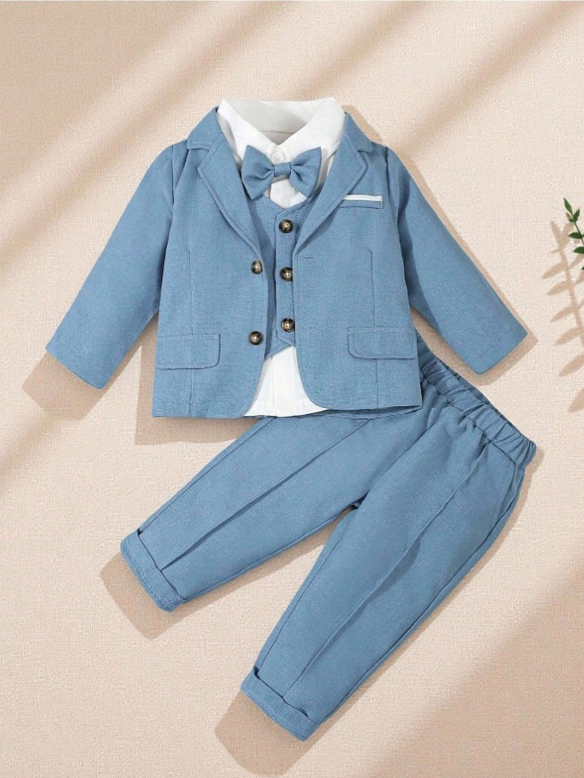 Boys Steel Blue 3-Piece Suit Set | Pack of 12 | Unit Price $11 | Mix-GC-121