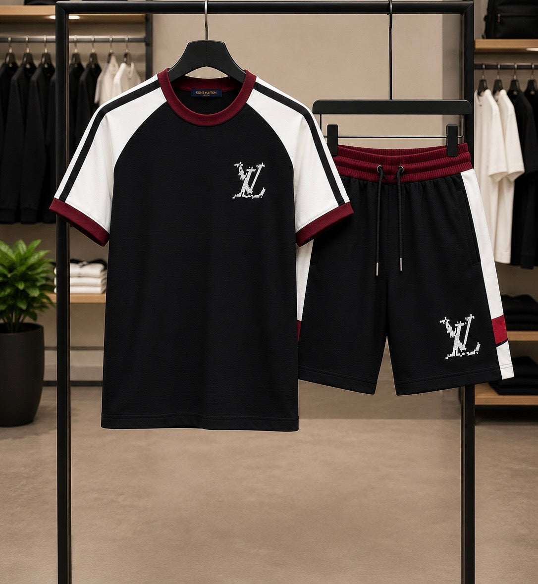 Men’s Premium 2-Piece T-Shirt & Shorts Set – Wholesale Pack of 24 – $15 Each – Mixed Sizes
