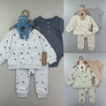 3-Piece Baby Bodysuit, Sweatshirt & Jogger Pants Outfit Set – Neutral Bear Print Unit Price &9.50| MOQ :12 each style