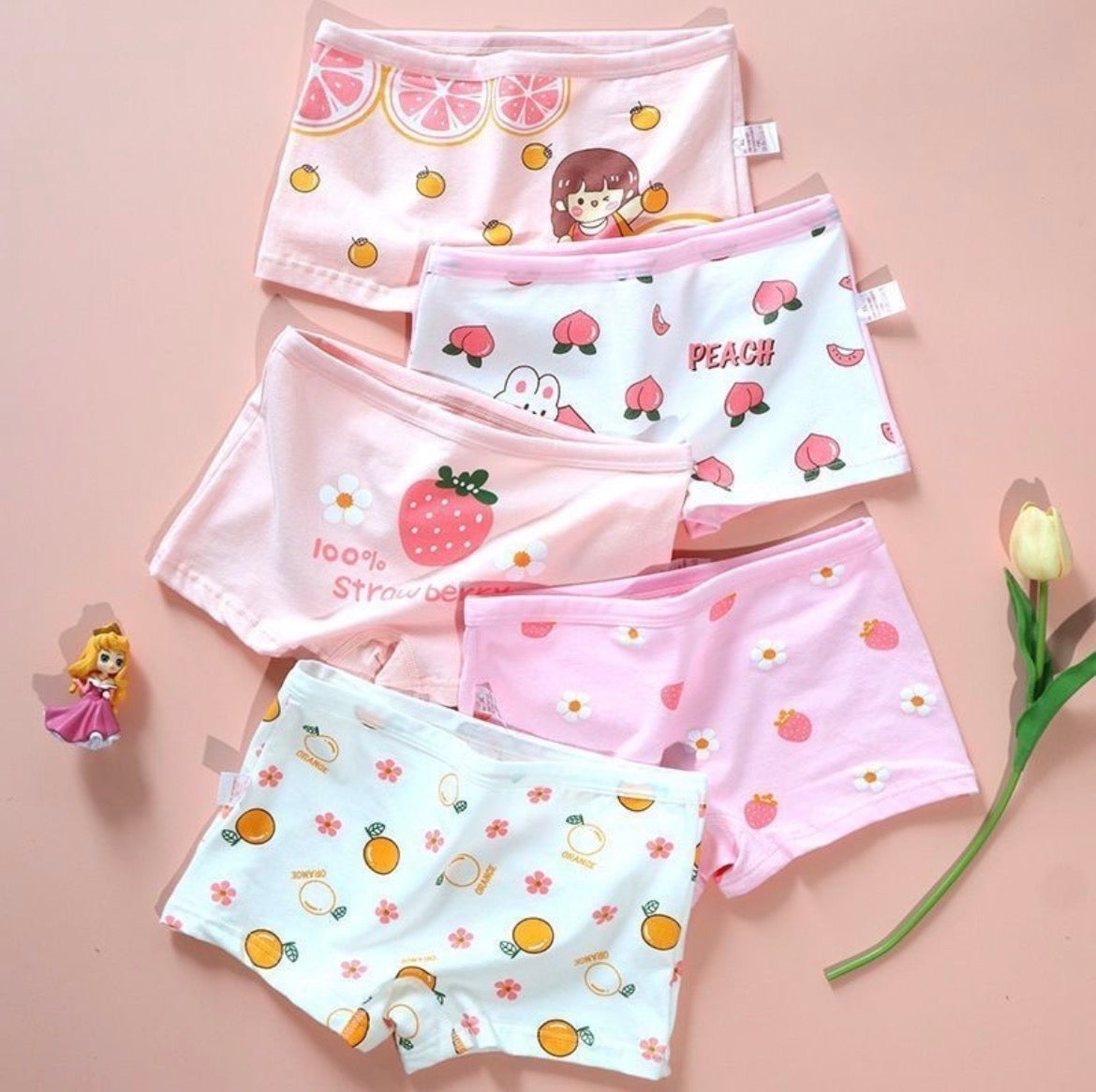 Mixed Design Kids Underwear Boys & Girls – $0.92 Each | Pack of 100 | MOQ: 3 Packs (300 pcs) – | Code: Mix-GB-219