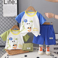 Baby Summer Baby Children's Cartoon Short Sleeve Two Piece Set
