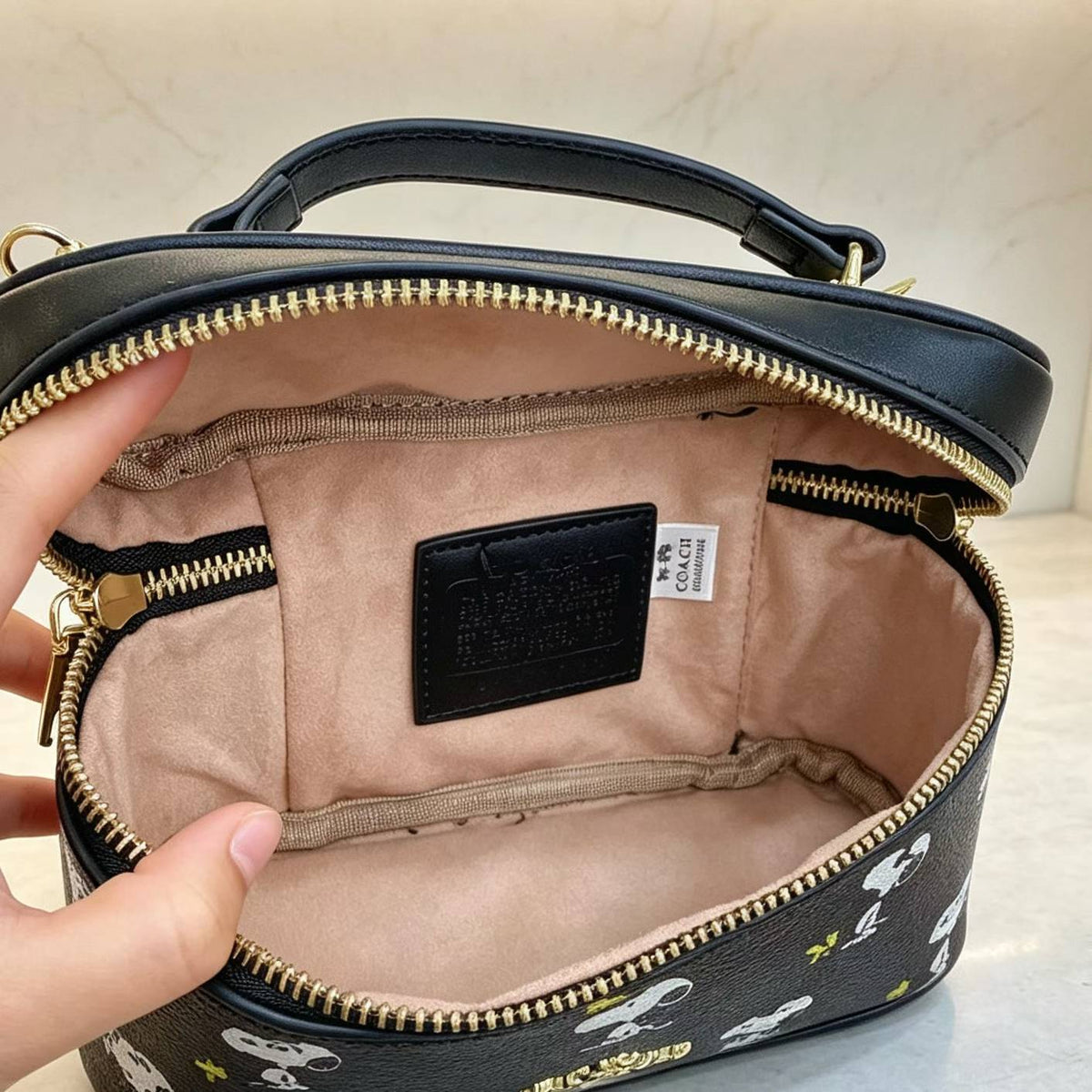 Designer-Inspired Character Print Vanity Handbag – Multiple Colors | MOQ 12 Pieces per color | $25/Unit