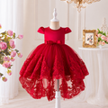 Girls' Red High-Low Lace Party Dress | Pack 12 | Unit Price $15 | Mix-GC-137