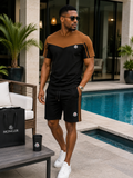 Wholesale Men’s Luxury-Inspired 2-Piece T-Shirt & Shorts Set – Pack of 24 Mixed Colors & Mixed Sizes – $11 Each