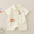 Clothing Baby  Thin Short Sleeve Baby Boy Romper Crawling Suit