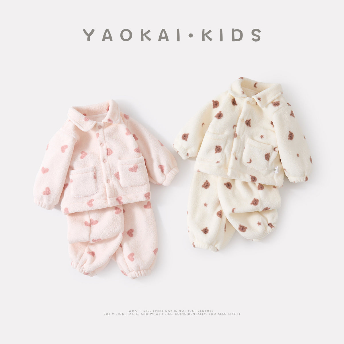 Stylish Thickened Two-Piece Separated Outfit for Baby