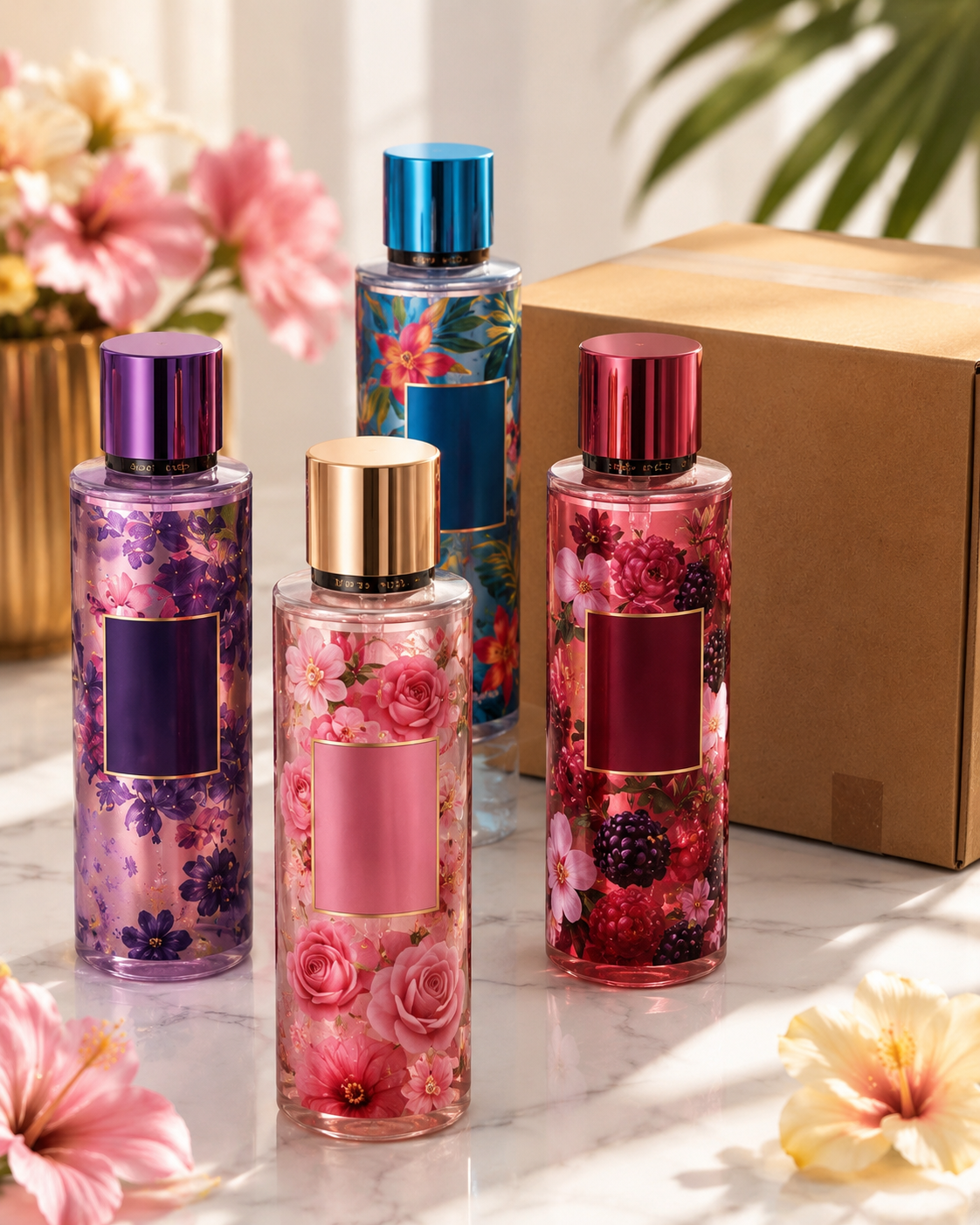 Body & Bath Spray Perfumes — Bulk Wholesale (288 pcs/box)