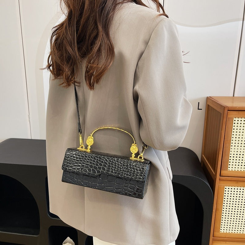 Women's Lacquer Leather Shoulder Bag – Versatile Crossbody