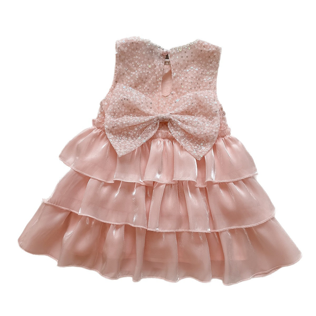Summer Girls' Dress New Style Sequin Beaded Princess Dress Little Girl Birthday Gown Cake Skirt