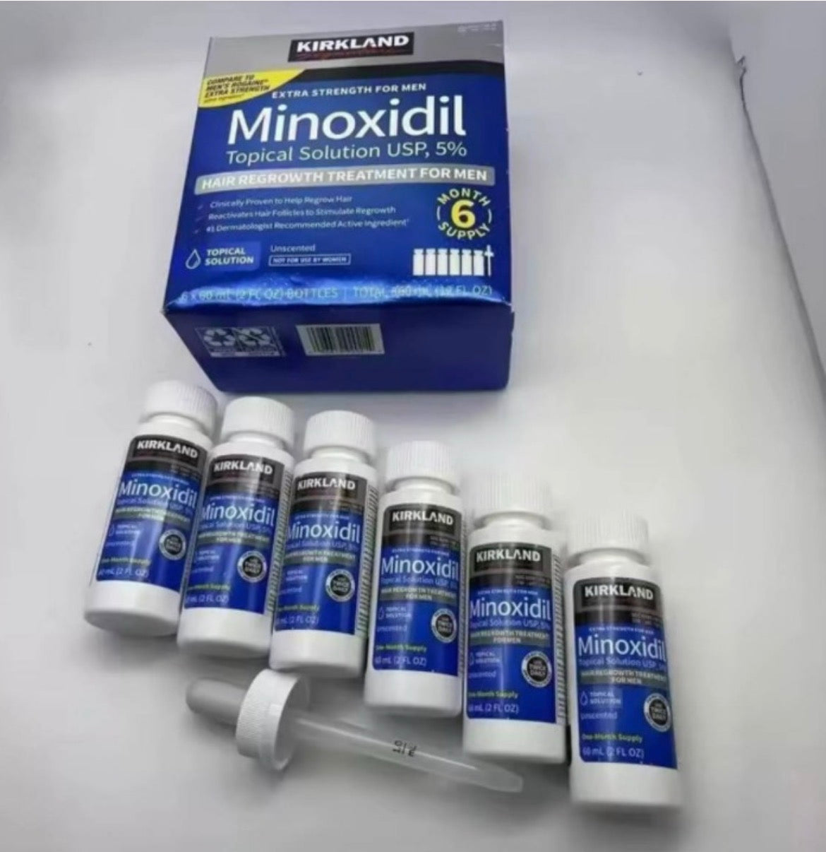 Kirkland Minoxidil 5% Topical Solution for Men – MOQ 1 Caisse (36 Box)