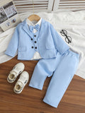 Boys Light Blue 3-Piece Suit Set | Pack of 12 | Unit Price $11 | Mix-GC-120