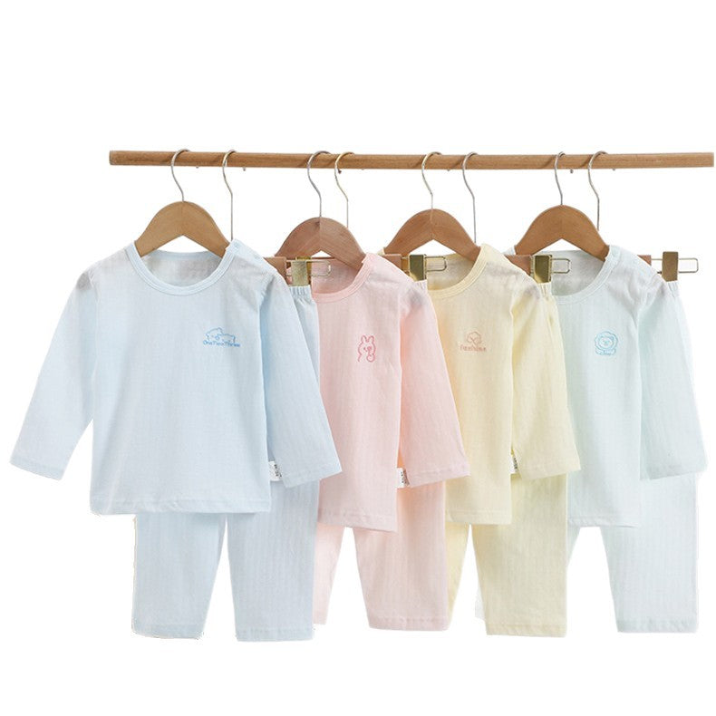 Kids Summer 2-Piece Pajama Set – Short Sleeve Top & Pants