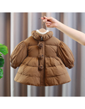 Girls’ Floral Puffer Dress Coat – Winter Jacket | $9 | MOQ 12 Pieces
