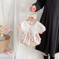 Cute Short Sleeve Dress for Baby Girls Summer Outfit Baby Romper Onesie Sister Matching Set