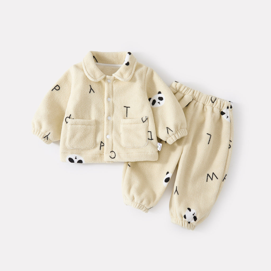 Stylish Thickened Two-Piece Separated Outfit for Baby