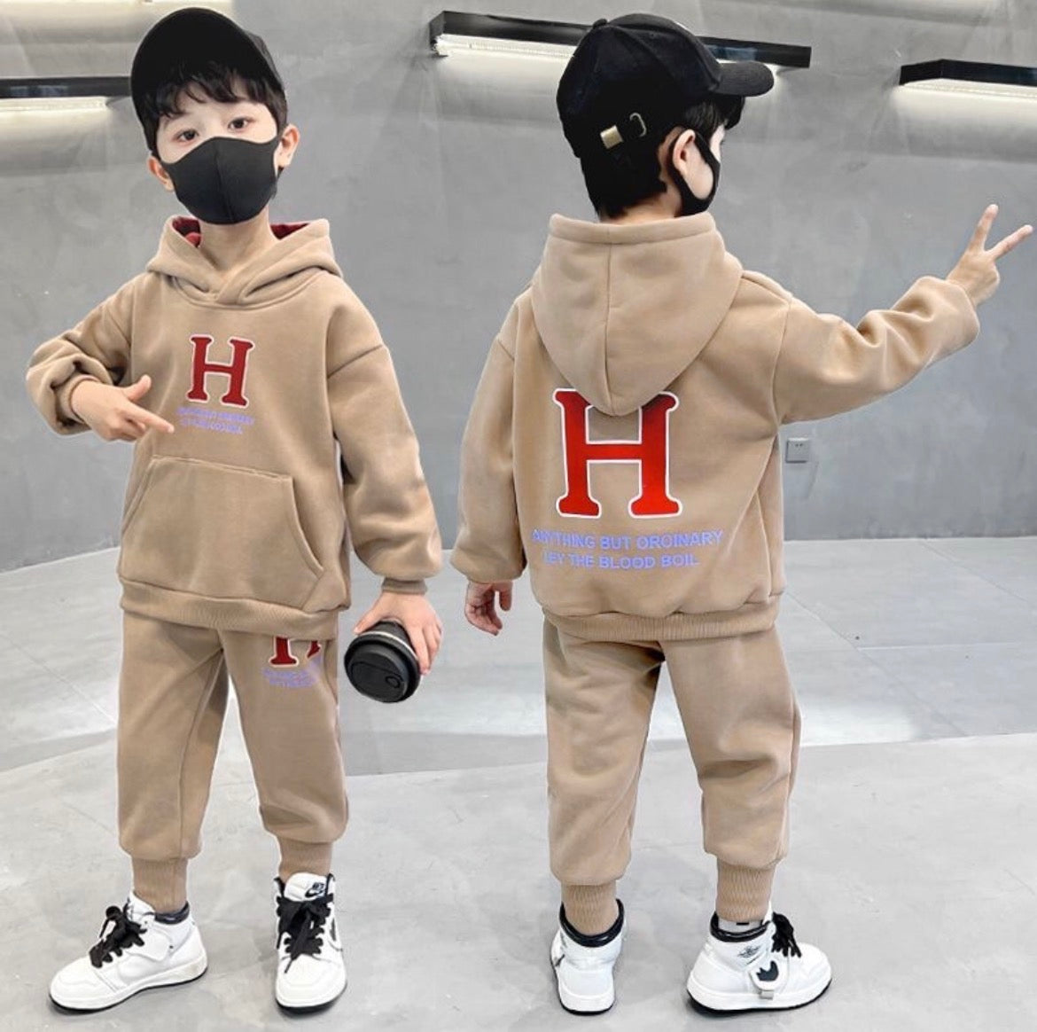 Children's Hooded Sweatshirt Set | $6 Each | MOQ 50 | Code MIX-GB-216
