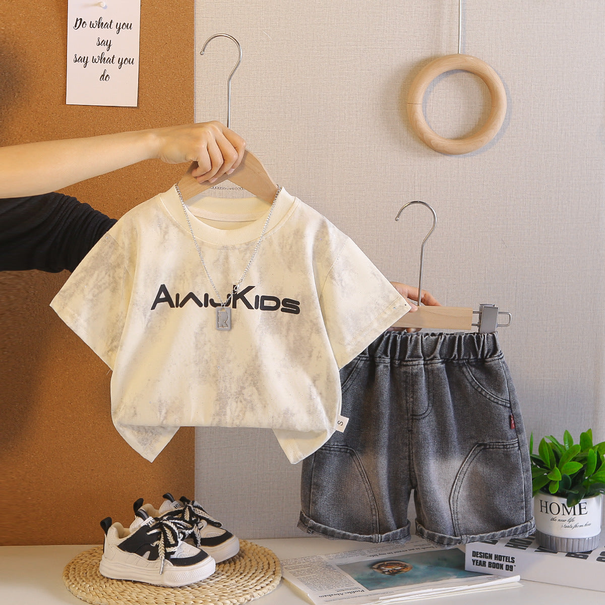 Baby Boy Summer 2-Piece Set – Short Sleeve & Shorts