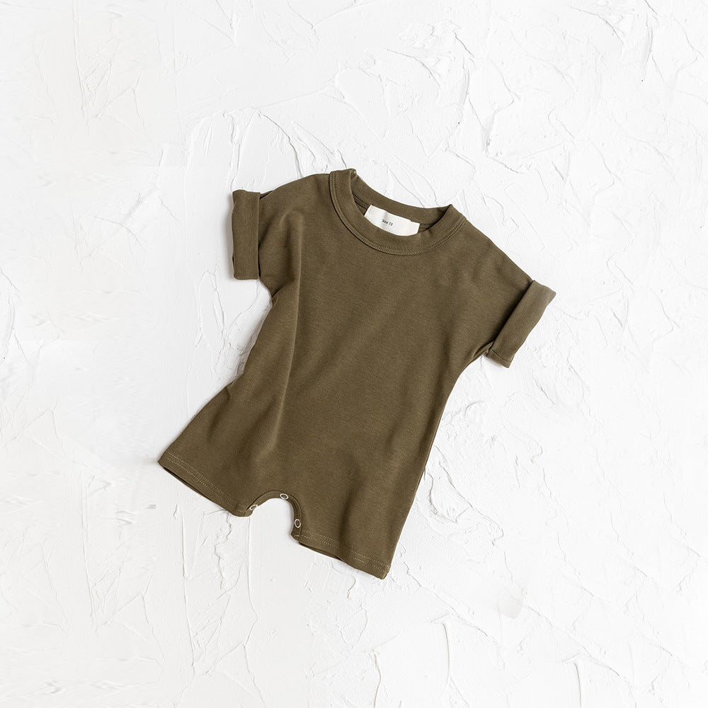 Newborn Bodysuit Pure Color Baby Short Pants