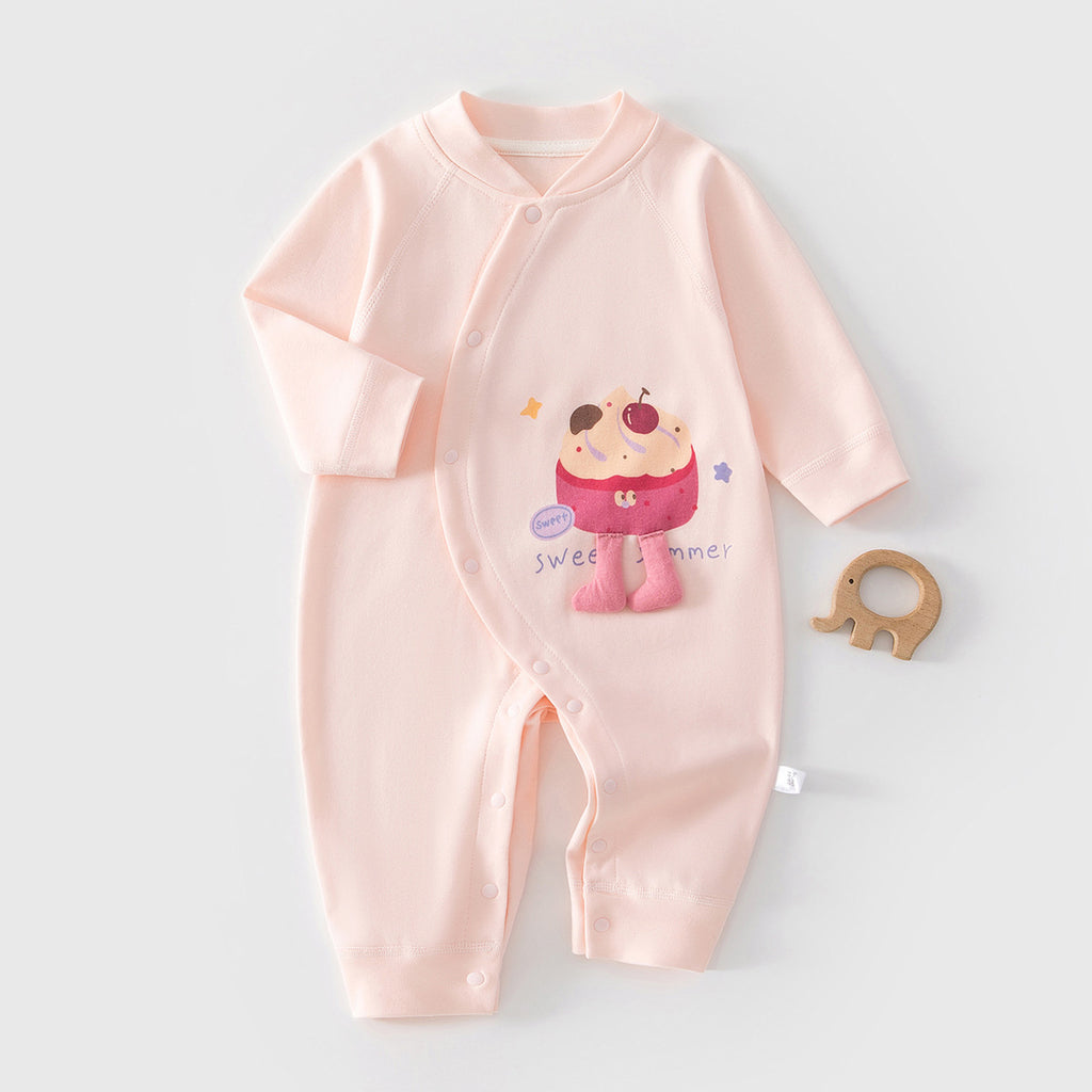 Baby jumpsuit Spring and Autumn pure cotton baby long sleeved clothes