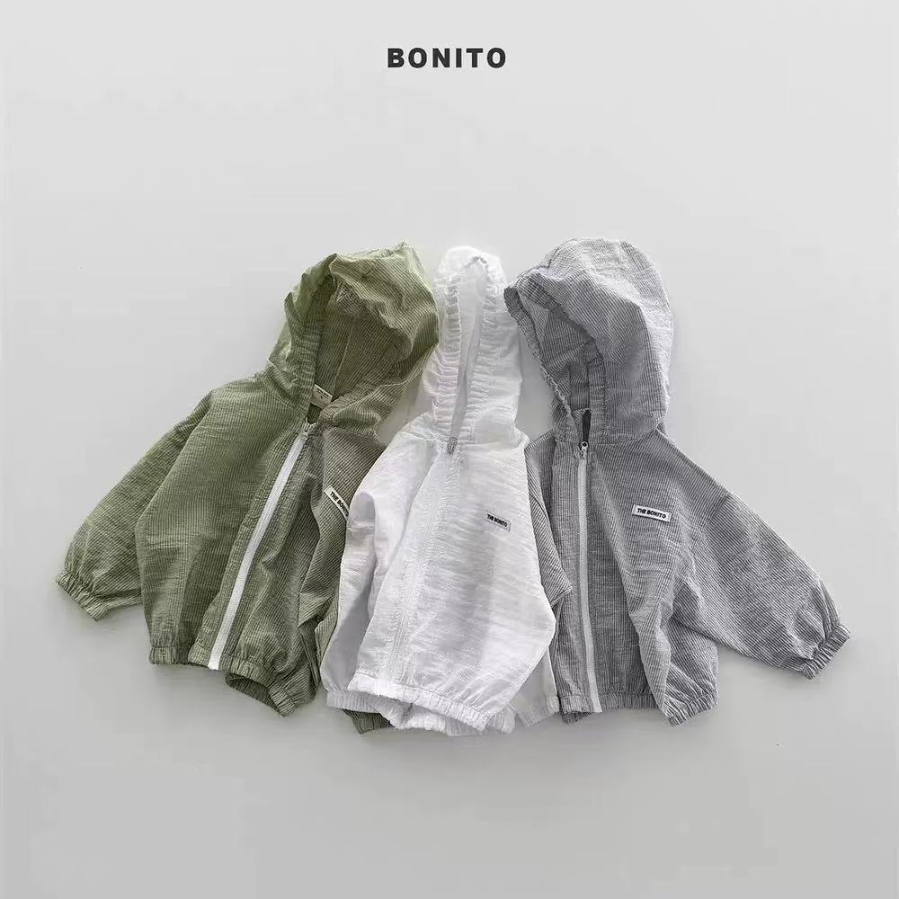 Letter long sleeved baby jacket