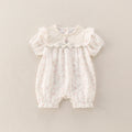 Baby Short Sleeve Onesie Cute Girl Outfit Cartoon Baby Clothing Lightweight Newborn Infant Romper for Outdoor Wear