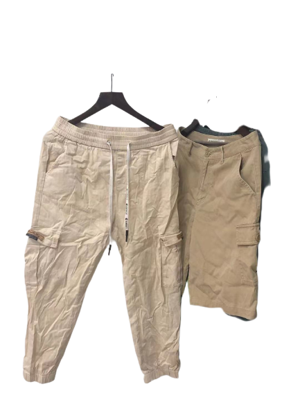 Used summer clothes cargo short and long men's second hand clothing