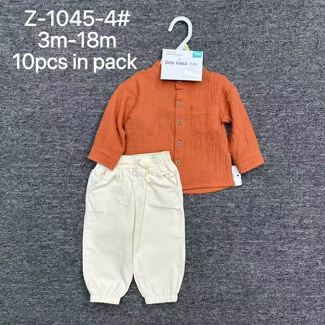 New design baby 2pcs set Size:3m-6m-9m-12m-18m moq 10set each color