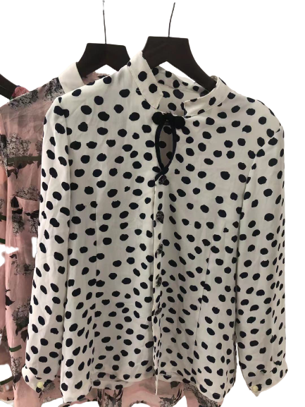 Used summer clothes silk blouse women's second hand clothing