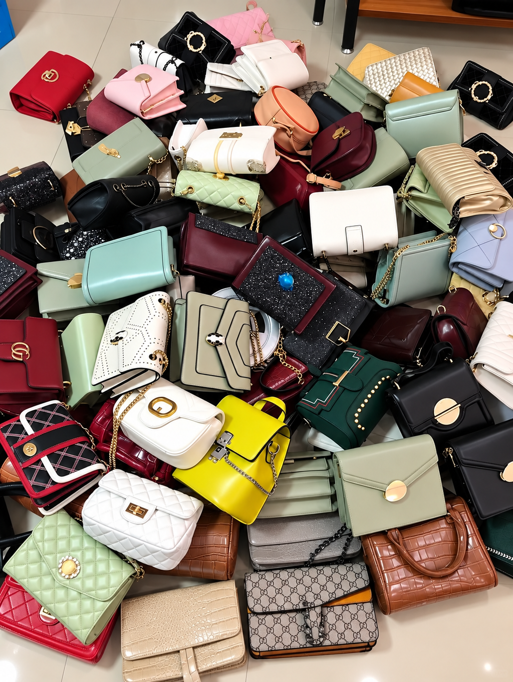 Mixed Inspired Handbags for Women | $7 Each | MOQ 50 | Code MIX-GB-210