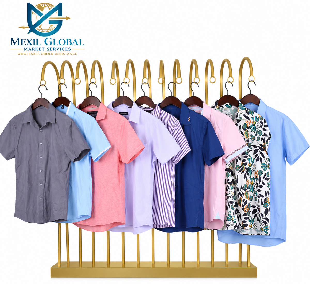 Grade A Men's Short Sleeve Shirt – 259 pcs / 45 kg | $1.59/pc | $9.16/kg