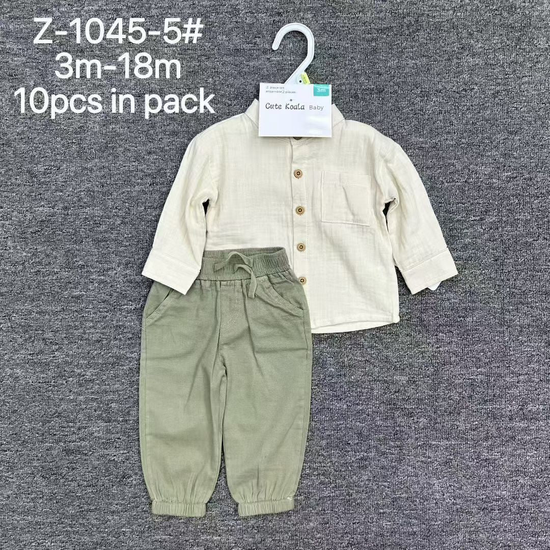 New design baby 2pcs set Size:3m-6m-9m-12m-18m moq 10set each color