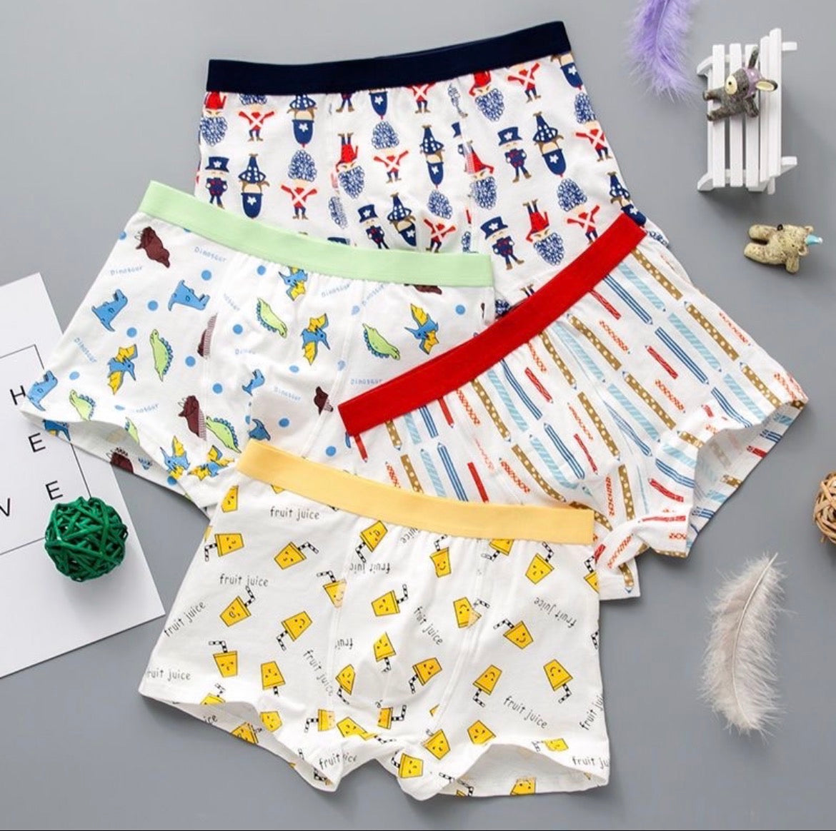 Mixed Design Kids Underwear Boys & Girls – $0.92 Each | Pack of 100 | MOQ: 3 Packs (300 pcs) – | Code: Mix-GB-219