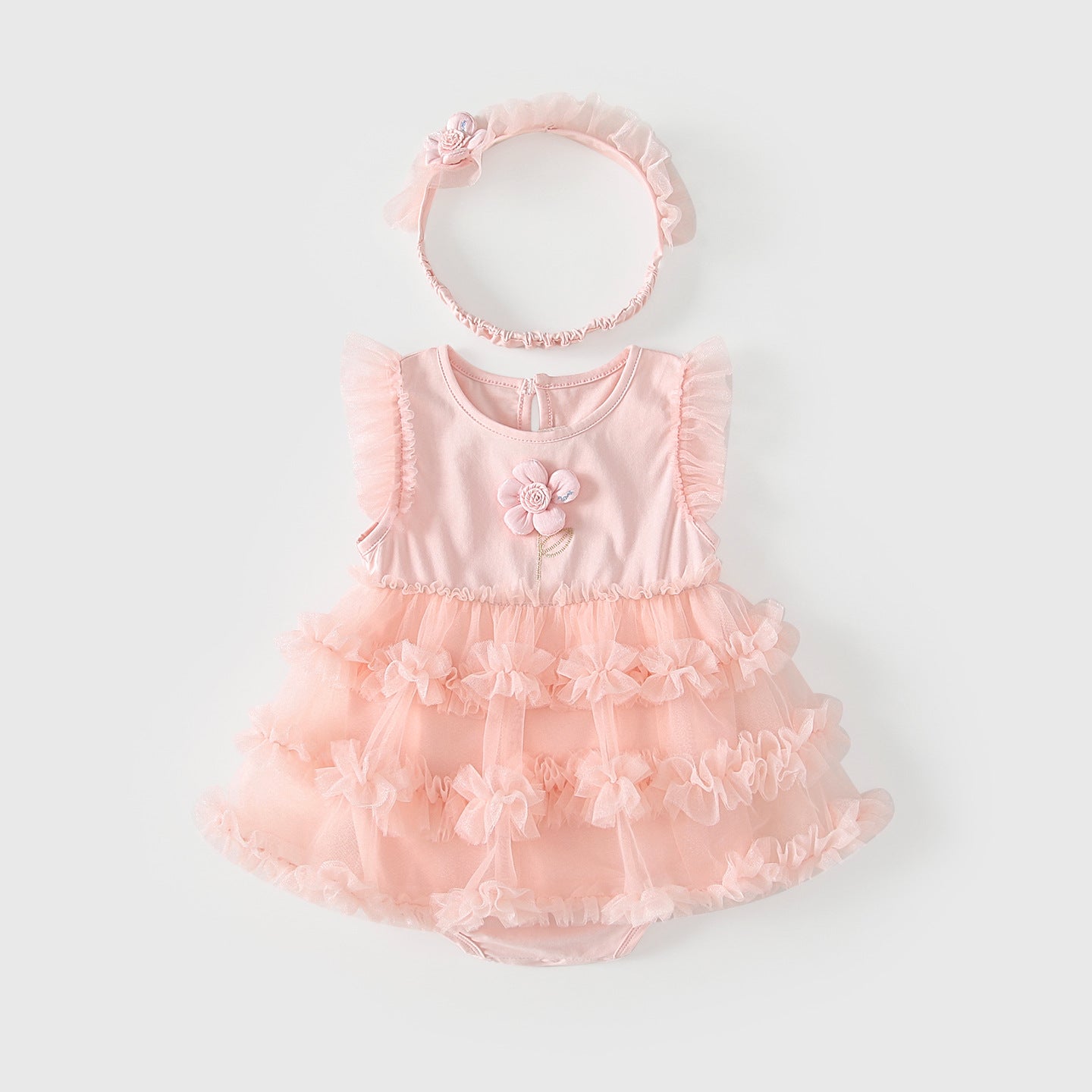 Baby Girl Sleeveless Princess Dress – Round Neck Bodycon Skirt