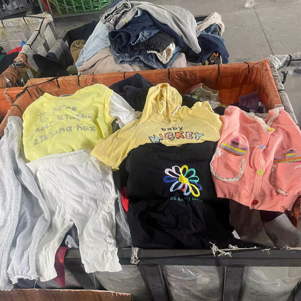 Used Summer Children's Clothing Lot | $8.78/kg Shipping Included | 45 kg | Approx. 465 Pieces