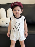 Lightweight Breathable Cartoon Print Baby Crawling Suit