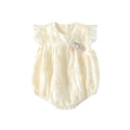 Round neck baby jumpsuit