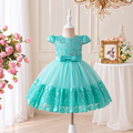 Girls' Turquoise Lace Party Dress | Unit Price $12 | Pack 5 $60 | Mix-GC-138