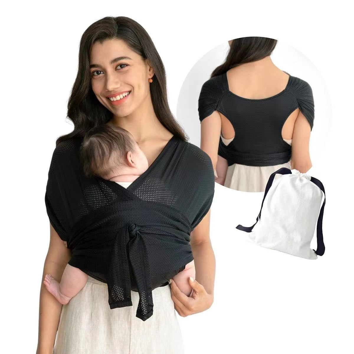 Baby Carrier Front-Facing Baby Wrap for Newborns and Infants Sears Style Summer Outdoor Baby Carrier