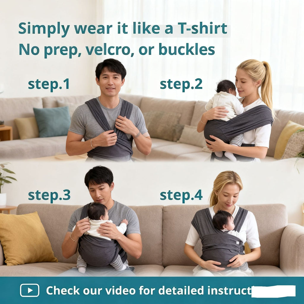 Baby Carrier Front-Facing Baby Wrap for Newborns and Infants Sears Style Summer Outdoor Baby Carrier