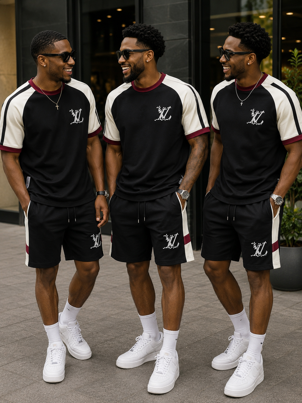 Men’s Premium 2-Piece T-Shirt & Shorts Set – Wholesale Pack of 24 – $15 Each – Mixed Sizes