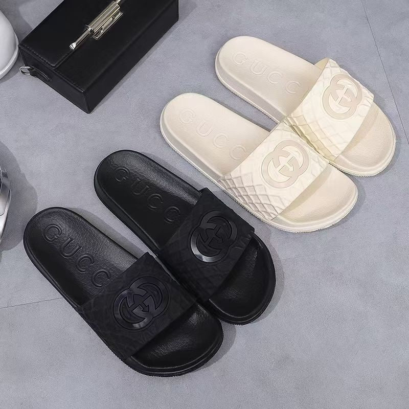 Chanel Tweed CC Logo Slide Sandals |all mixed  $12.5/pair | MOQ 120 Mixed | 2 Colors