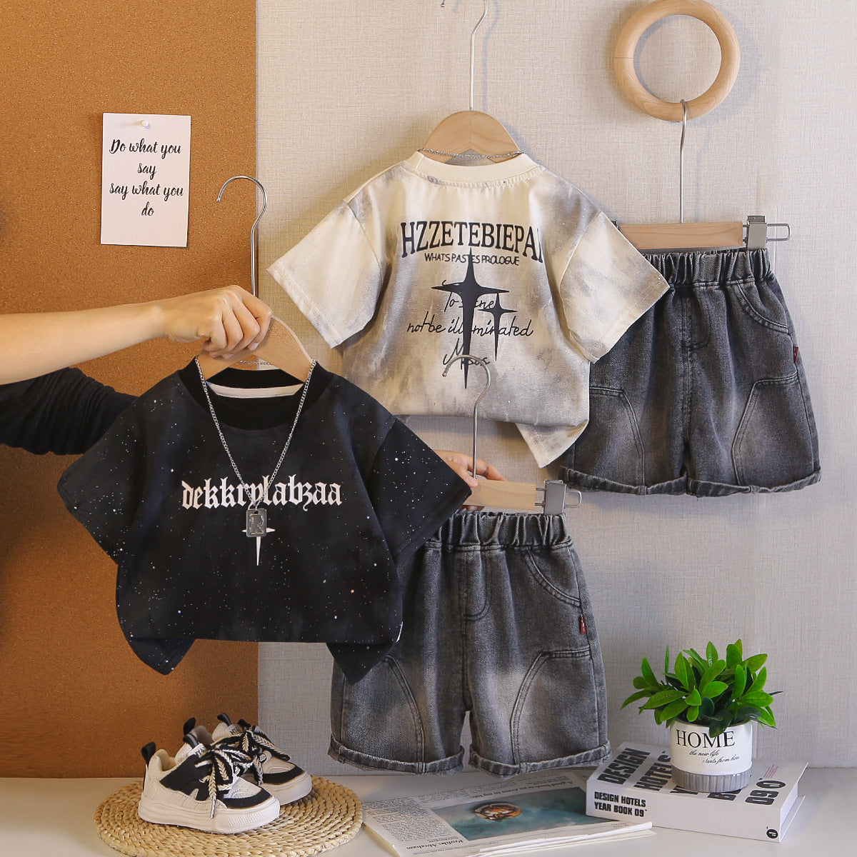 Baby short sleeved children's two-piece set