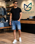Men's Spider Graphic Denim Shorts
