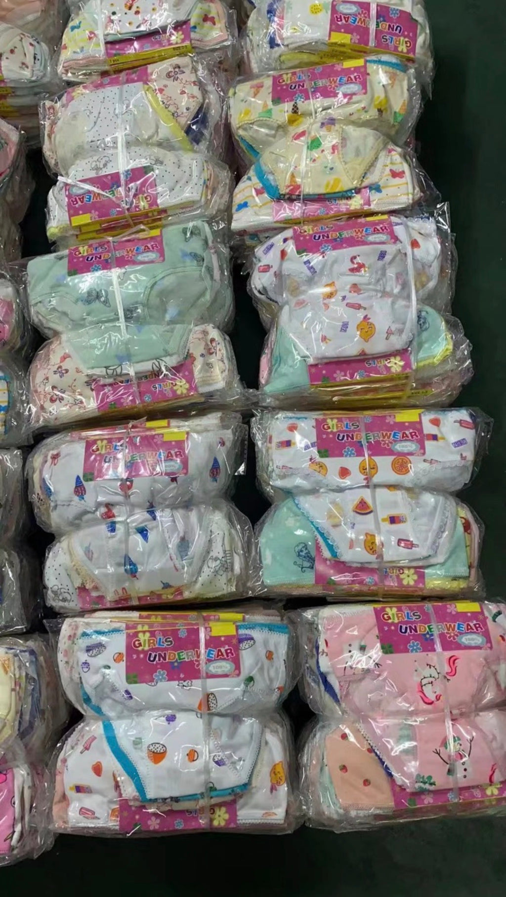 Mixed Design Kids Underwear (Panties) – $0.70 Each | Pack of 100 | MOQ: 3 Packs (300 pcs) – $210.00 | Code: Mix-GB-218