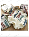 Kids SONIA bold letter sweatshirt in white black and green