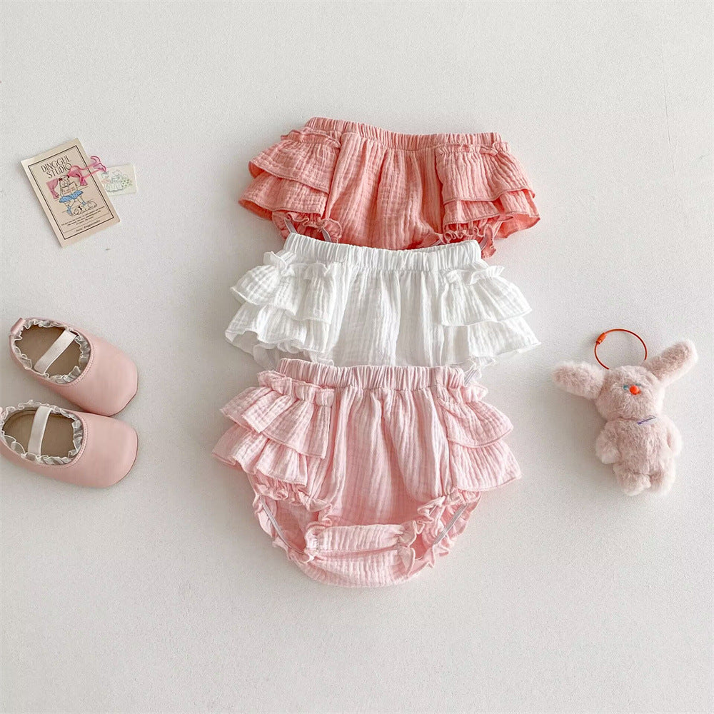 Baby girl lace skirt pants