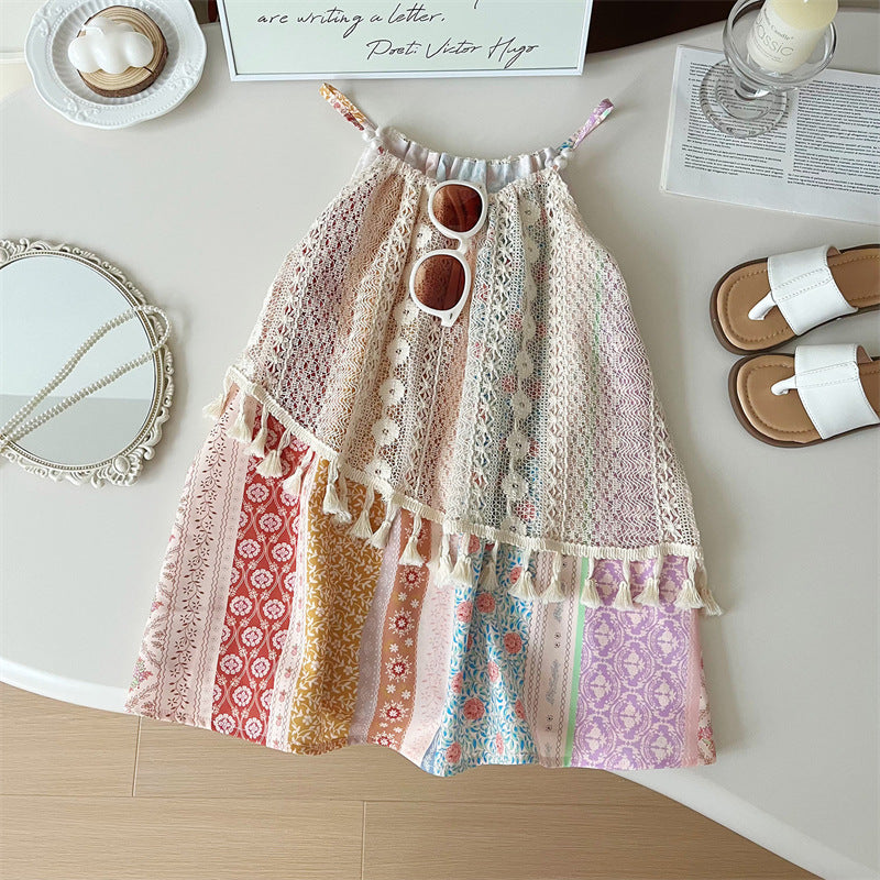 Girls' Summer Dress, Children's Beach Dress, Fashionable and Stylish for Girls, Summer Outfit