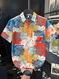 Men’s Abstract Print Short Sleeve Button-Up Shirt – $6 Each | MOQ 12