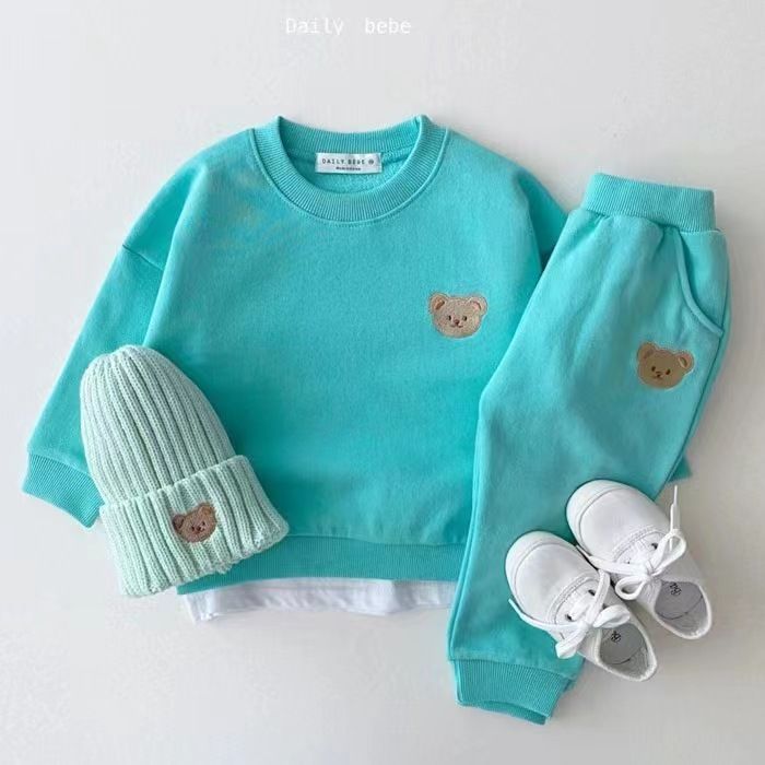 Baby Bear Sweatsuit Set – Wholesale | $9.50/Set | Sizes 6-9M | MOQ 12 Per Color .